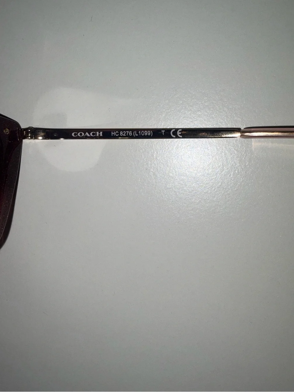 NWT Coach Sunglasses Burgundy pink glitter gradiant
